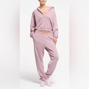 Skims straight leg Cotton Fleece sweatpants M color Dusk